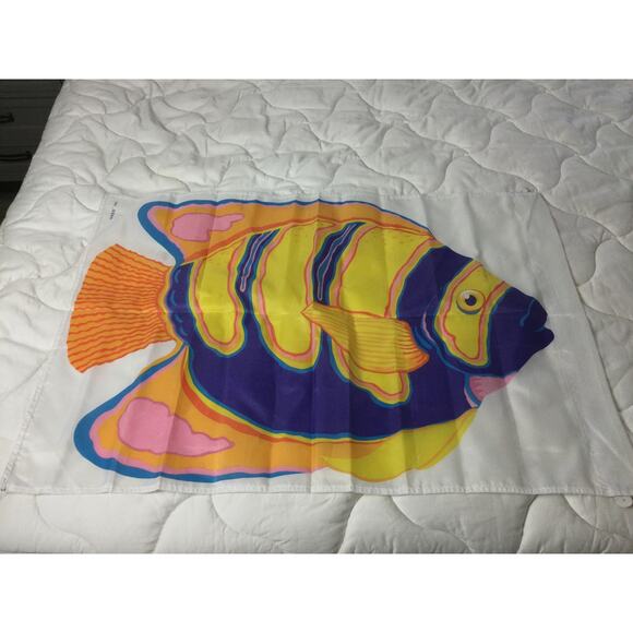 Vintage AGC Tropical Fish Yard Flag - Picture 3 of 7